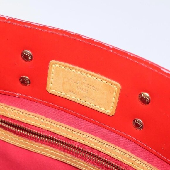 LOUIS VUITTON Monogram Vernis Reade PM Hand Bag Red Rouge M91088 LV Auth bs26993 - Picture 12 of 16